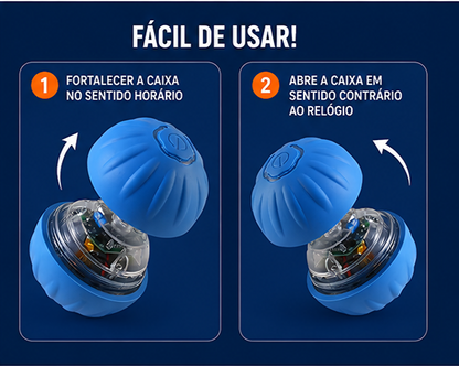 Bola Interativa Inteligente para Cachorros e Gatos |  Anti Tédio Recarregável USB