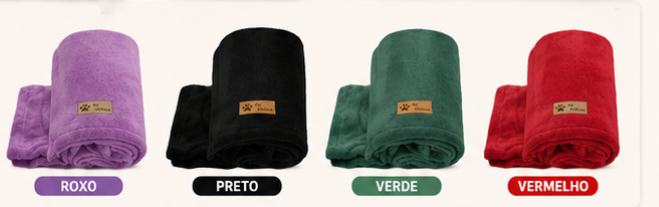 Manta Pet Quentinha 1,00x1,10m para Cães e Gatos | Cobertor Macio Premium para Inverno