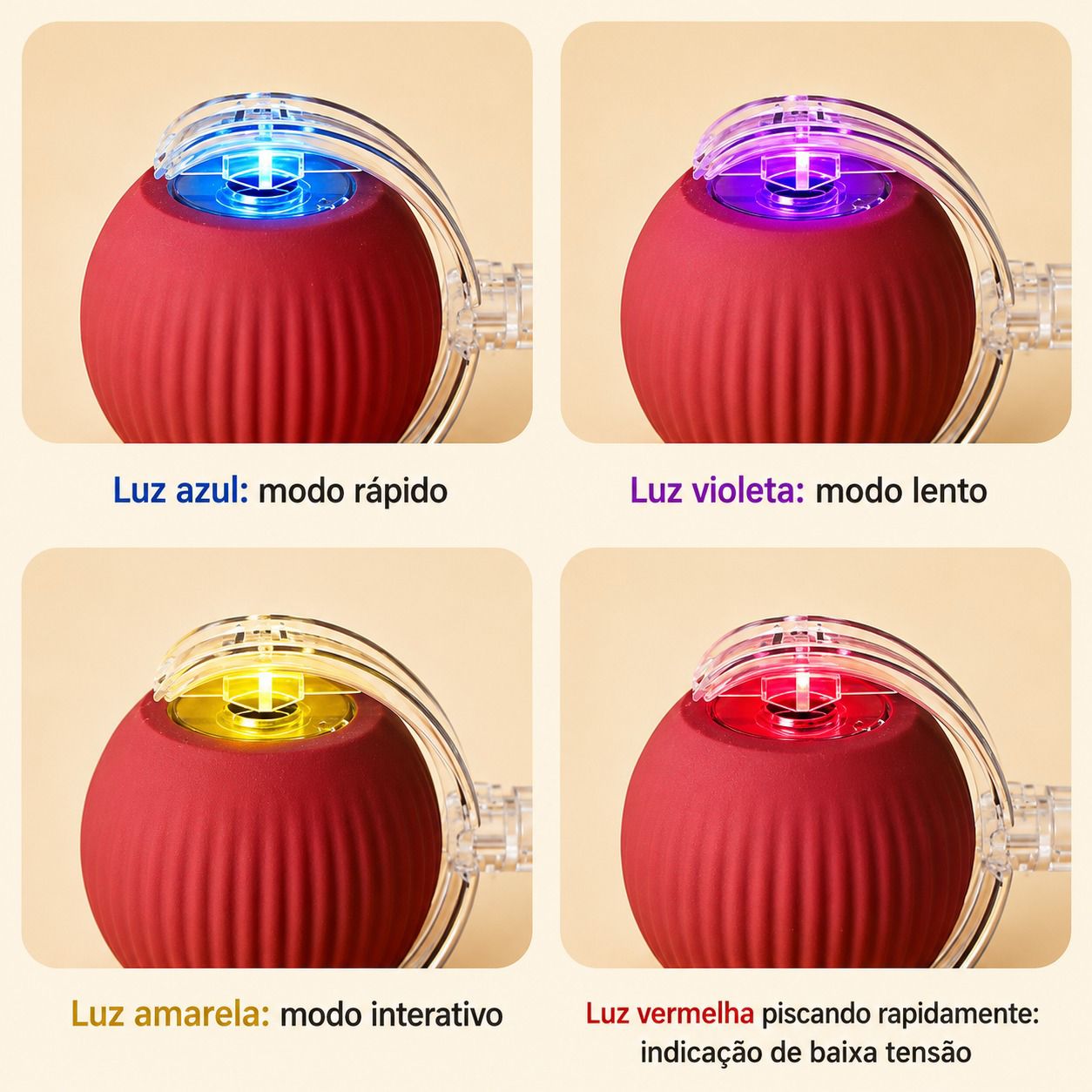 Bolinha Inteligente Interativa para Gatos com Cauda | Brinquedo Automático Recarregável USB Anti Tédio